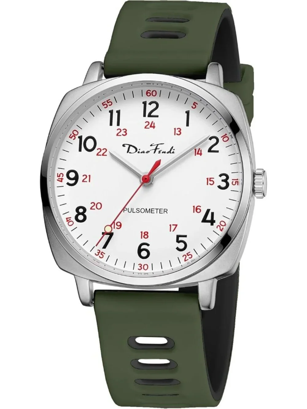 Diaofendi Women's Army Green Black Analog Medical Professional Waterproof Watch